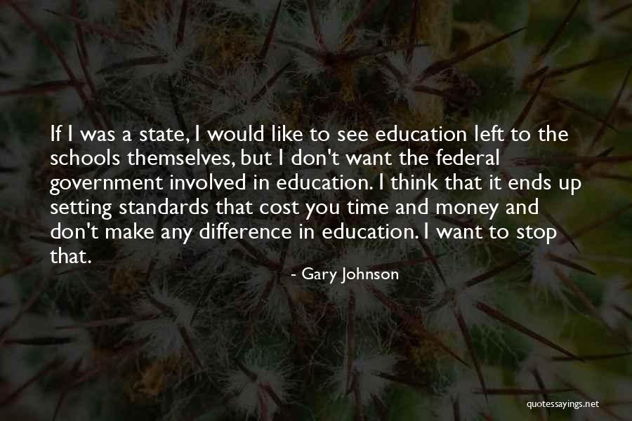 Education Cost Quotes By Gary Johnson