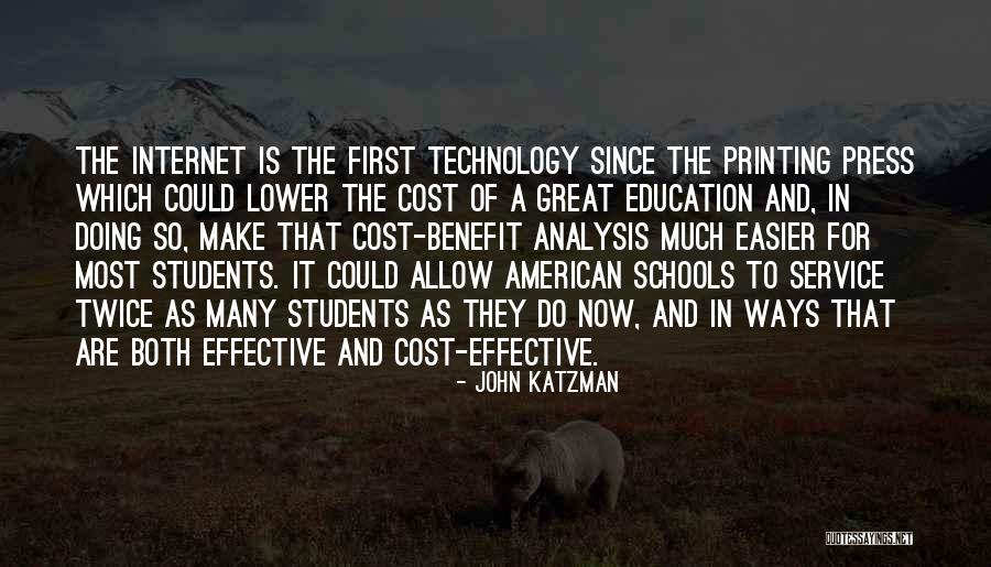 Education Cost Quotes By John Katzman