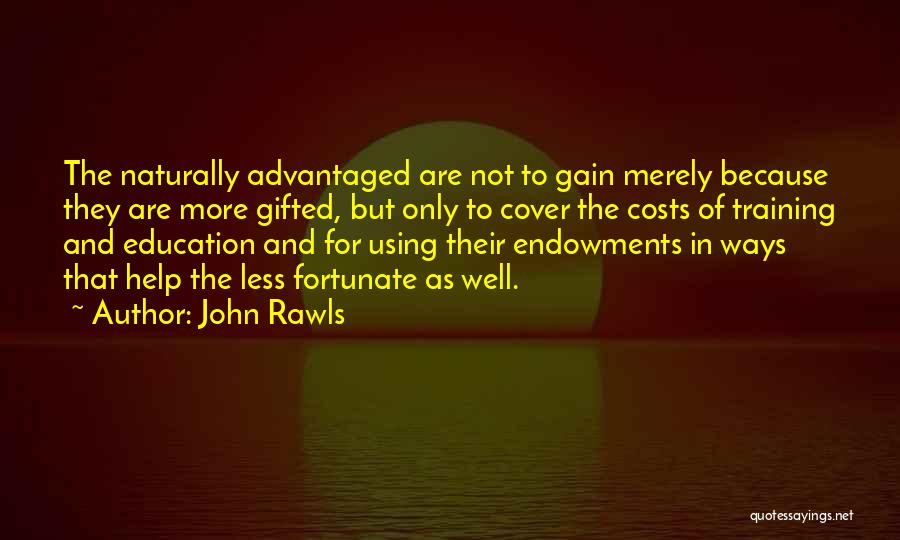 Education Cost Quotes By John Rawls