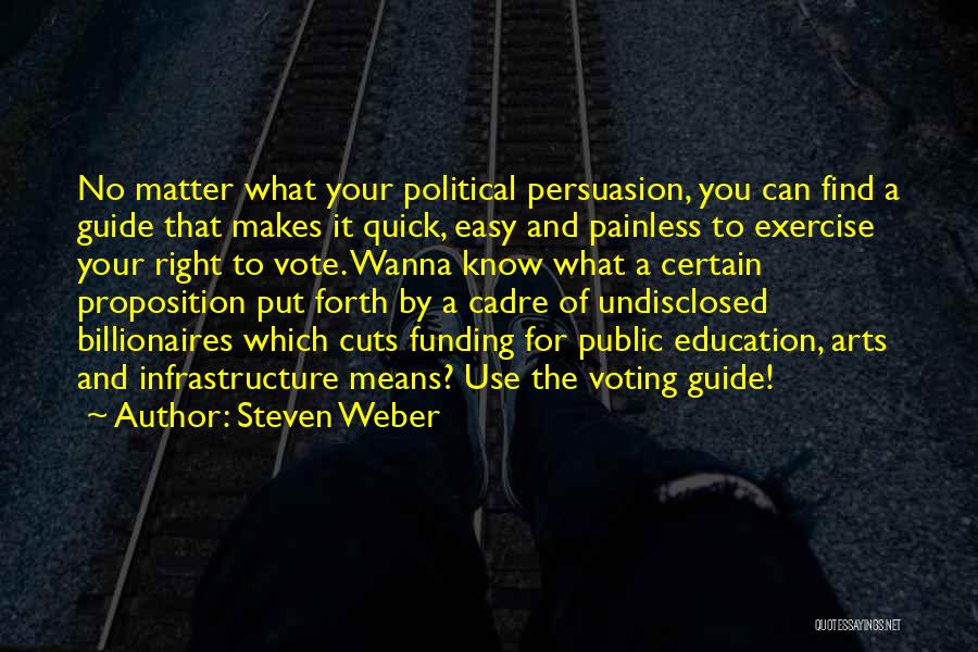 Education Cuts Quotes By Steven Weber