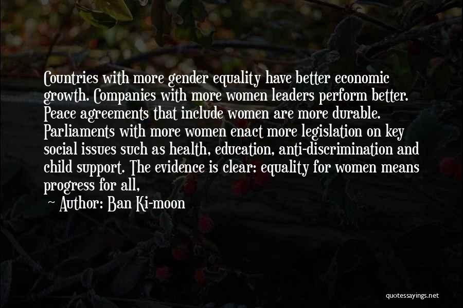 Education Equality Quotes By Ban Ki-moon