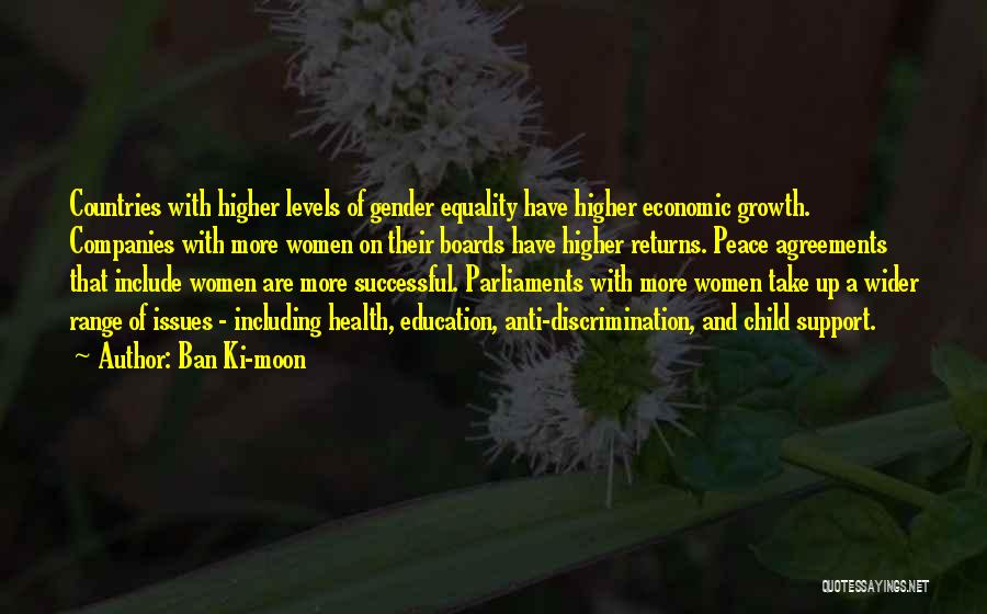 Education Equality Quotes By Ban Ki-moon