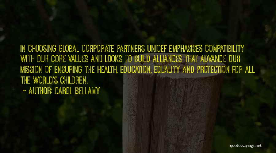 Education Equality Quotes By Carol Bellamy