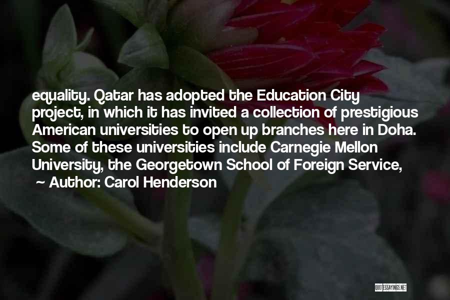 Education Equality Quotes By Carol Henderson