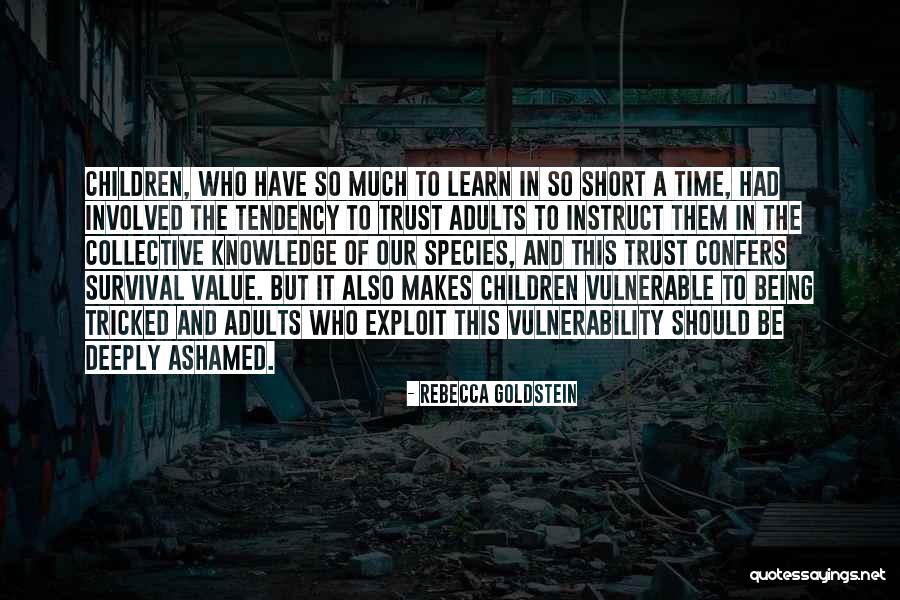 Education For Adults Quotes By Rebecca Goldstein Education For Adults Quotes By Rebecca Goldstein
