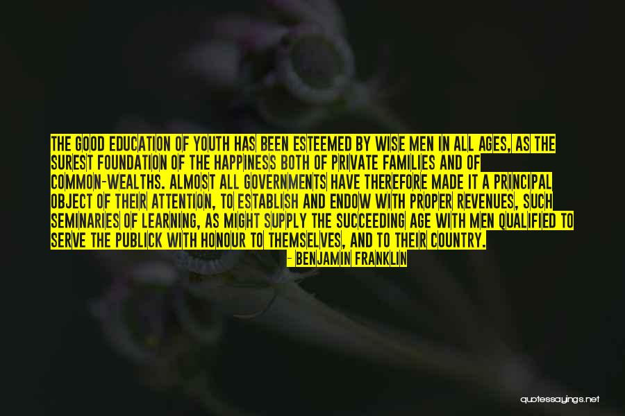 Education Foundation Quotes By Benjamin Franklin