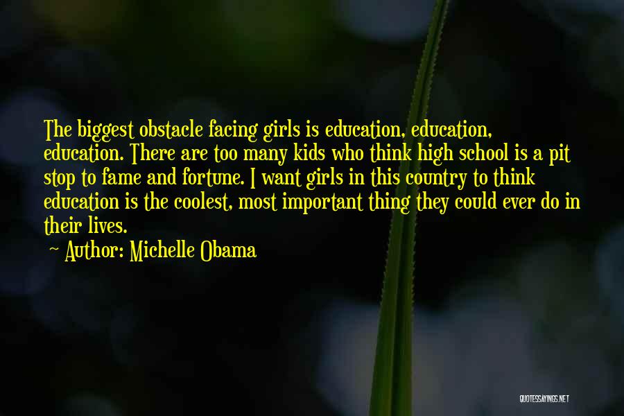 Education From Michelle Obama Quotes By Michelle Obama