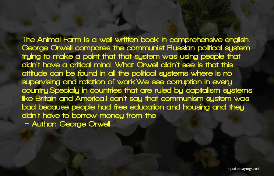 Education In Animal Farm Quotes By George Orwell
