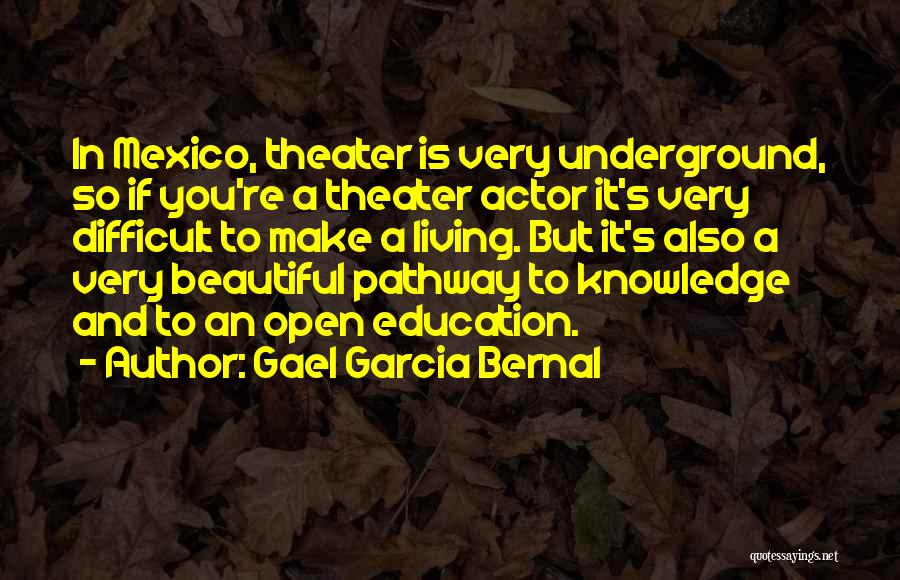 Education In Quotes By Gael Garcia Bernal