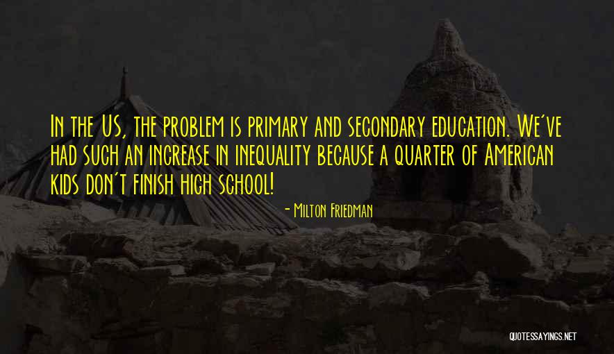 Education Inequality Quotes By Milton Friedman