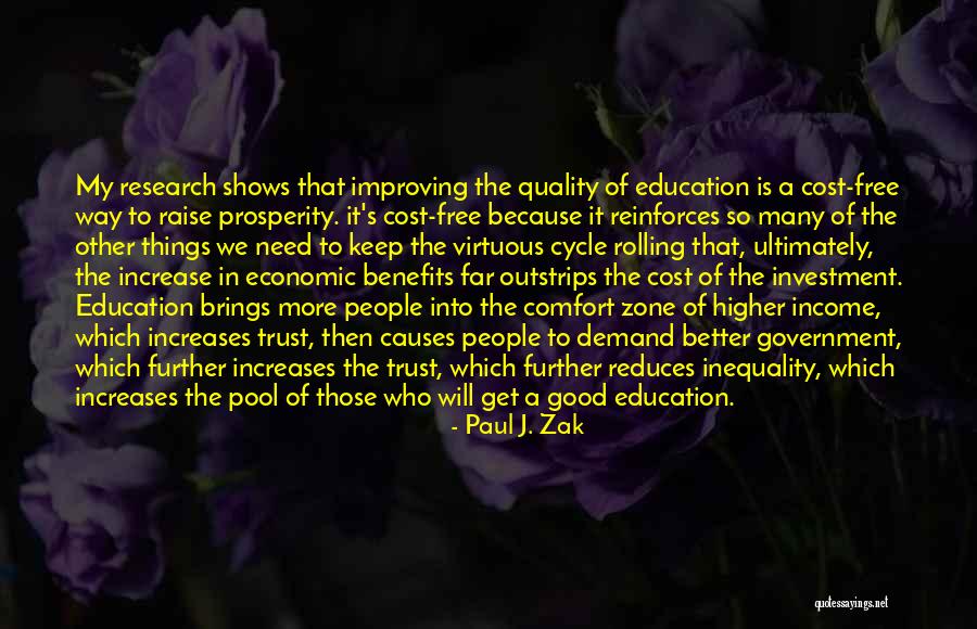 Education Inequality Quotes By Paul J. Zak