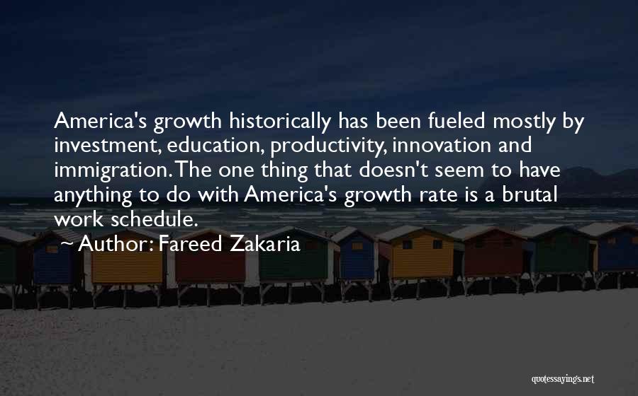 Education Is Investment Quotes By Fareed Zakaria