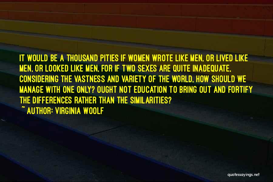 Education Of Women Quotes By Virginia Woolf