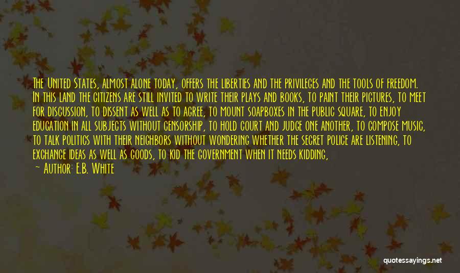 Education Speech And Quotes By E.B. White