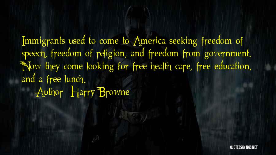 Education Speech And Quotes By Harry Browne