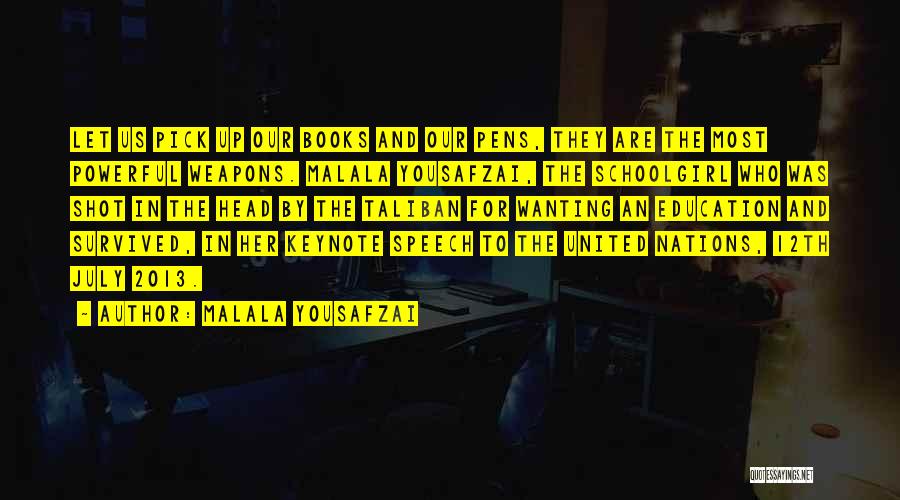 Education Speech And Quotes By Malala Yousafzai