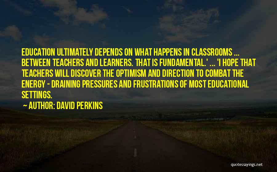 Education Teachers And Teaching Quotes By David Perkins