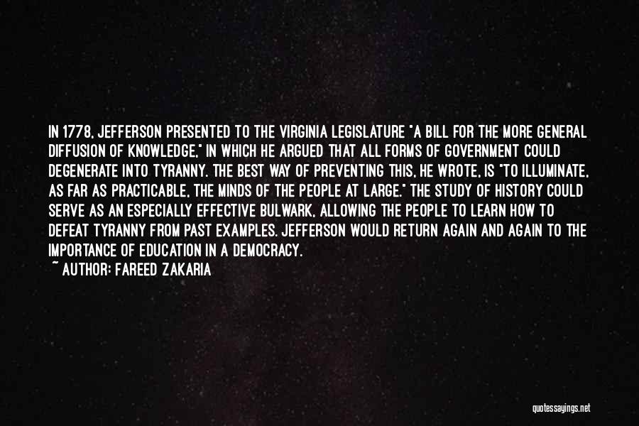 Education Thomas Jefferson Quotes By Fareed Zakaria