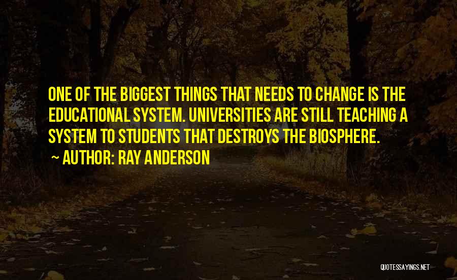 Educational Change Quotes By Ray Anderson