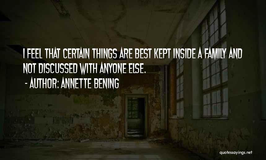 Educational Data Quotes By Annette Bening