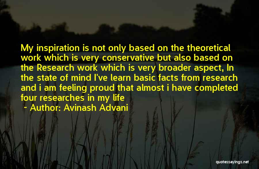 Educational Research Quotes By Avinash Advani