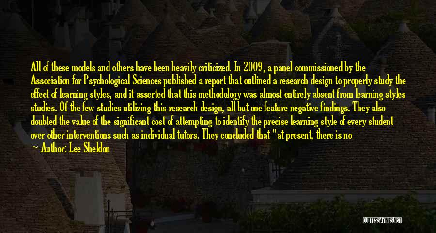 Educational Research Quotes By Lee Sheldon