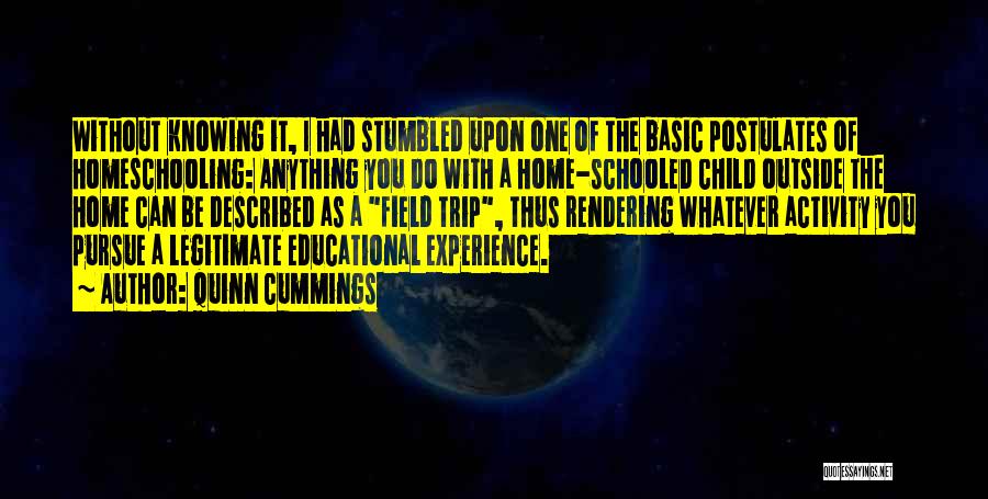 Educational Trip Quotes By Quinn Cummings