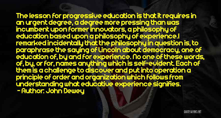 Educative Quotes By John Dewey