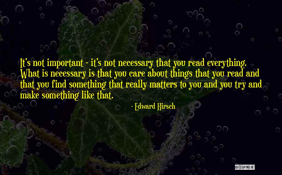 Edward Hirsch Quotes 1913645