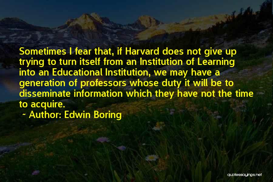Edwin Boring Quotes 516381