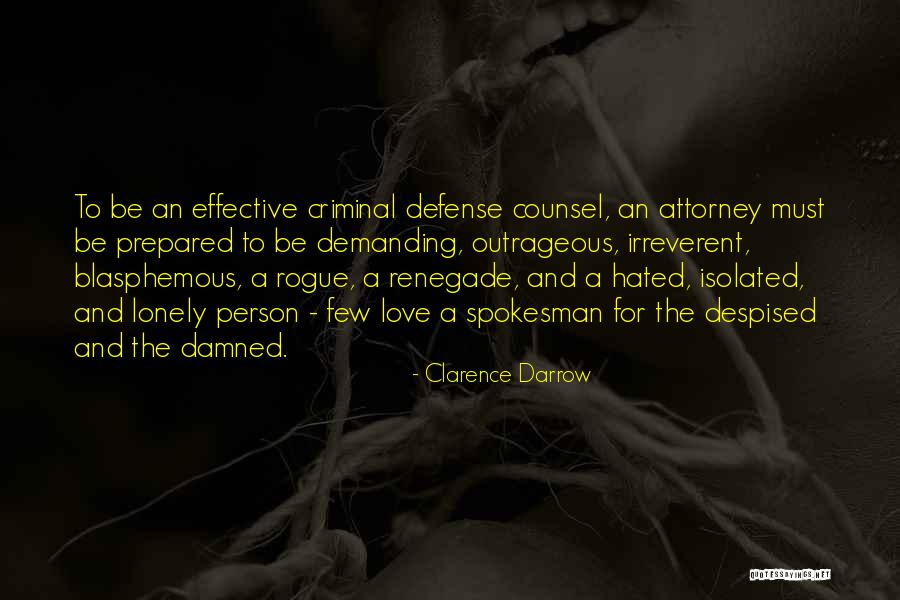 Effective Love Quotes By Clarence Darrow