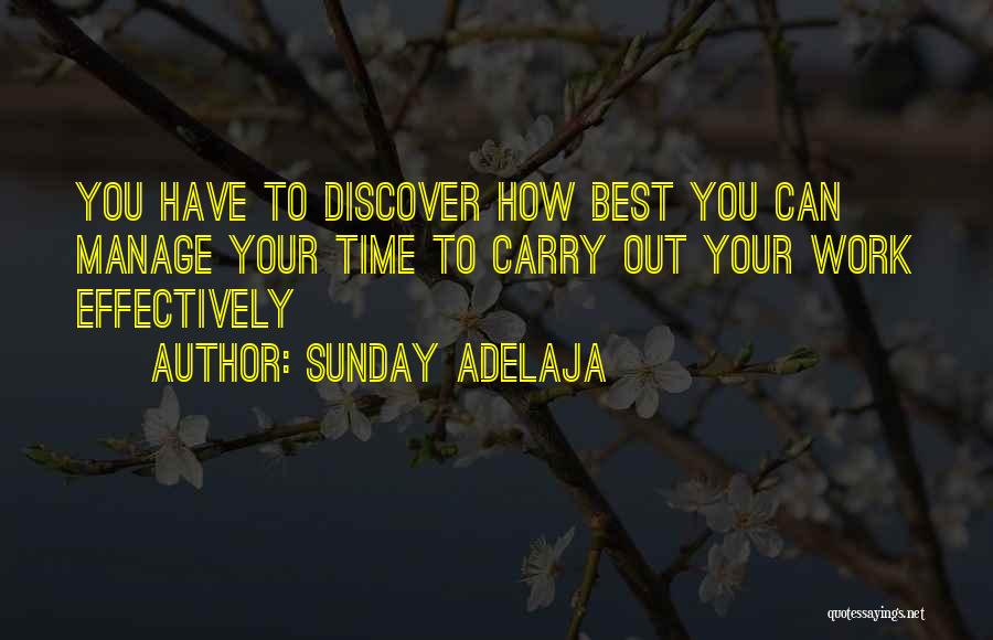 Effective Management Quotes By Sunday Adelaja