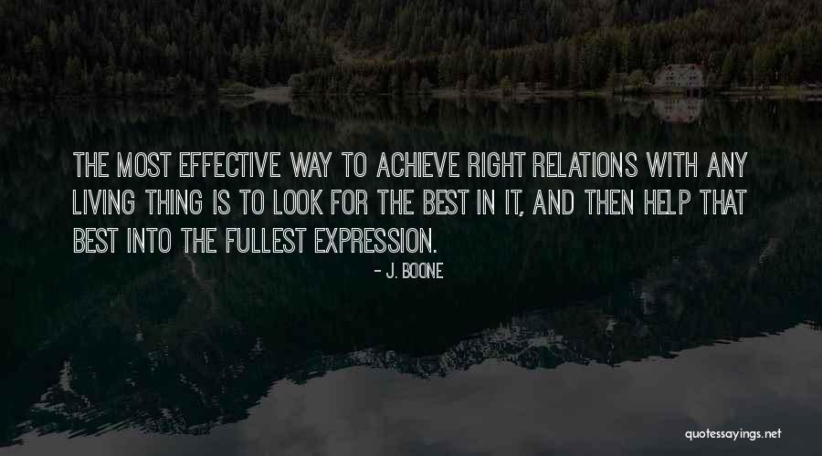 Effective Quotes By J. Boone Effective Quotes By J. Boone