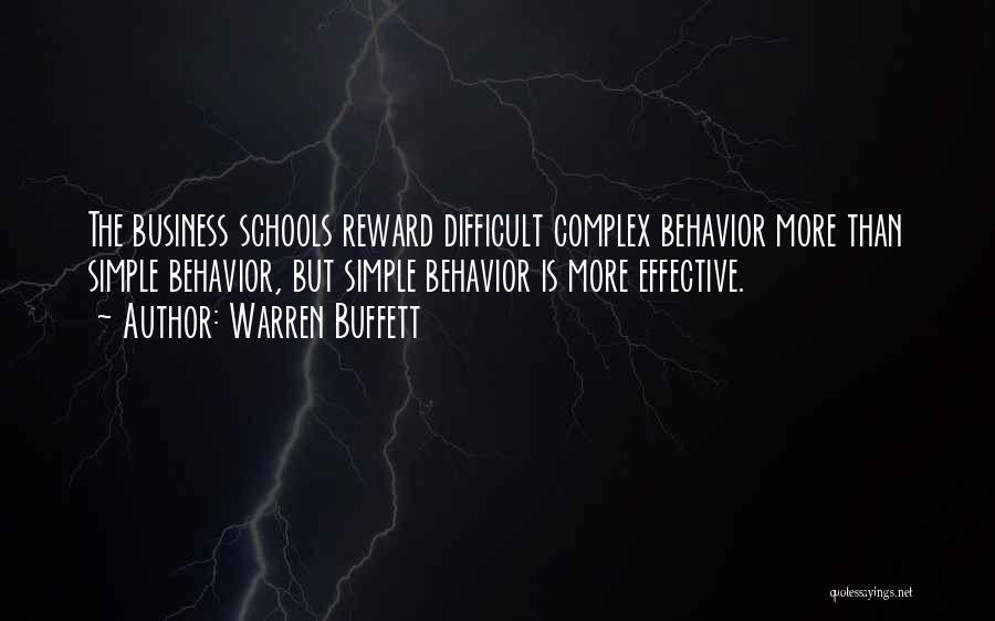 Effective Schools Quotes By Warren Buffett