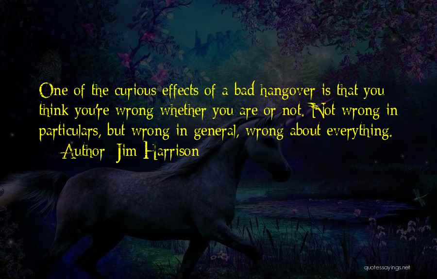 Effects Of Alcohol Quotes By Jim Harrison