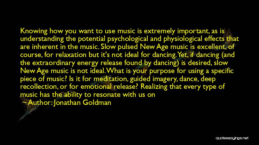 Effects Of Music Quotes By Jonathan Goldman