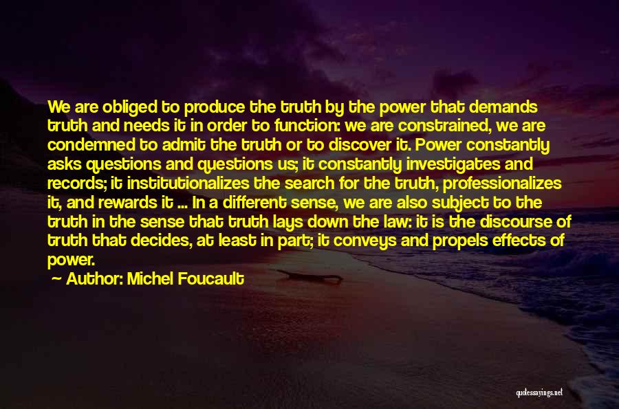 Effects Of Power Quotes By Michel Foucault