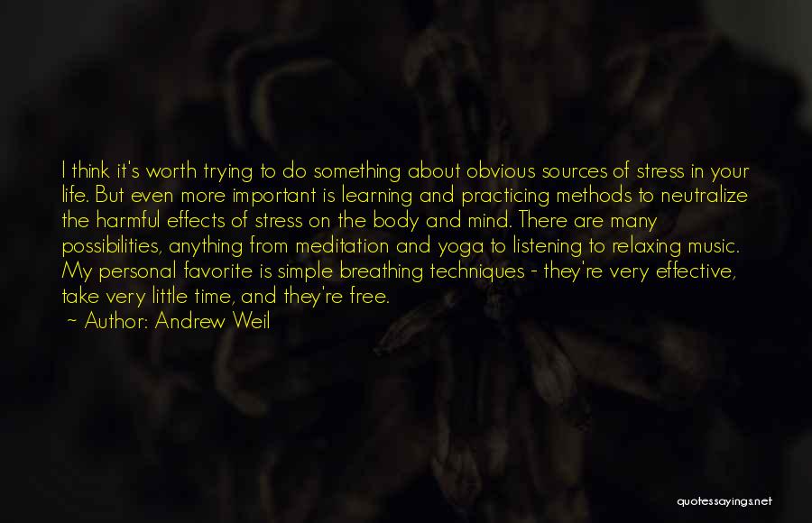 Effects Of Stress Quotes By Andrew Weil