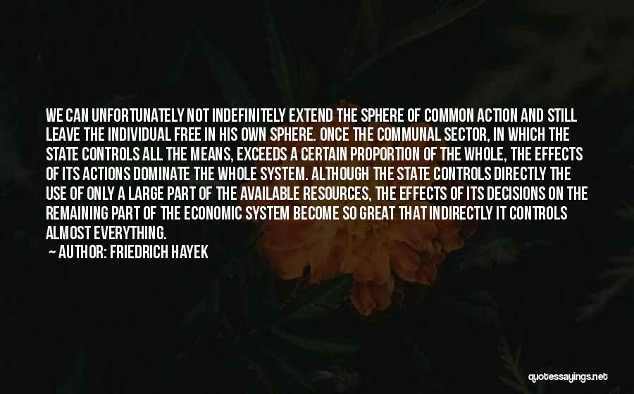 Effects Quotes By Friedrich Hayek