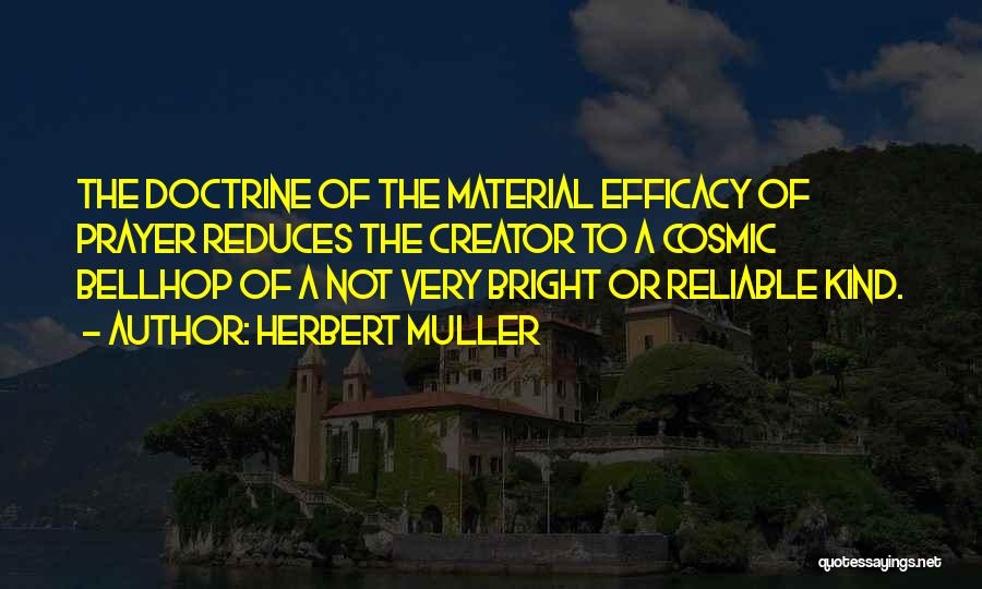 Efficacy Quotes By Herbert Muller