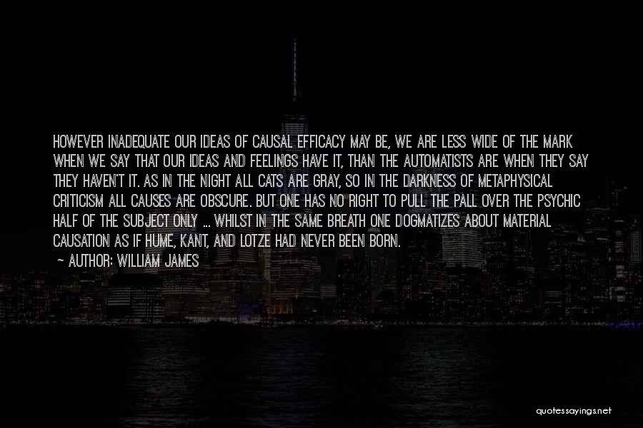 Efficacy Quotes By William James