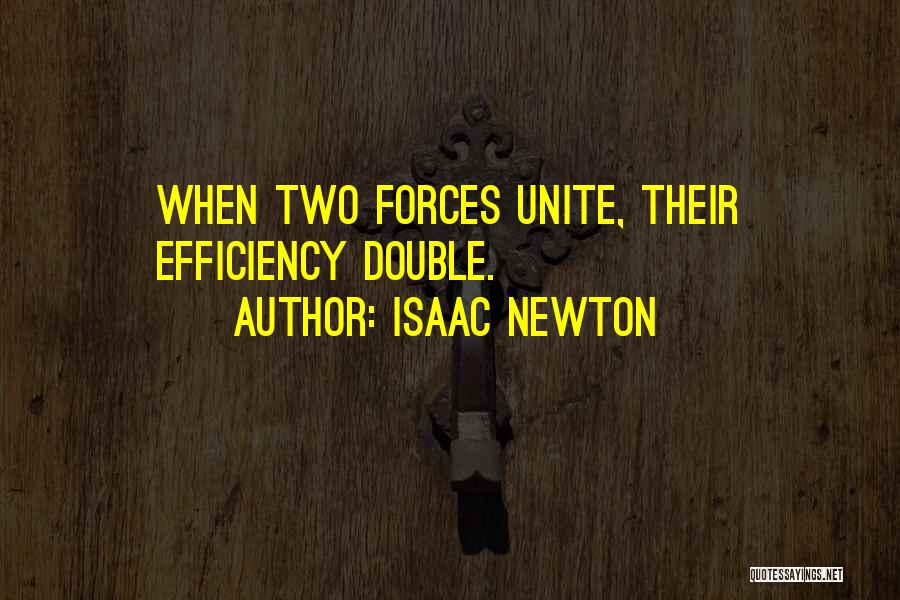 Efficiency Quotes By Isaac Newton