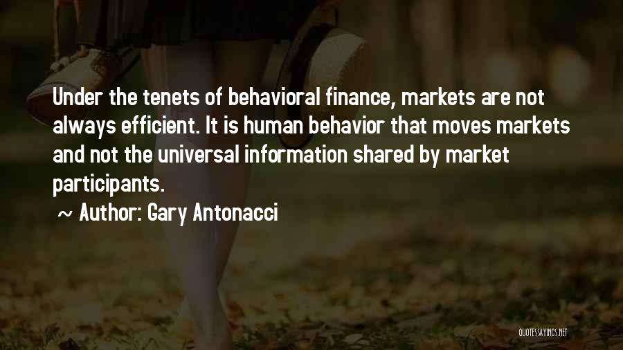 Efficient Markets Quotes By Gary Antonacci