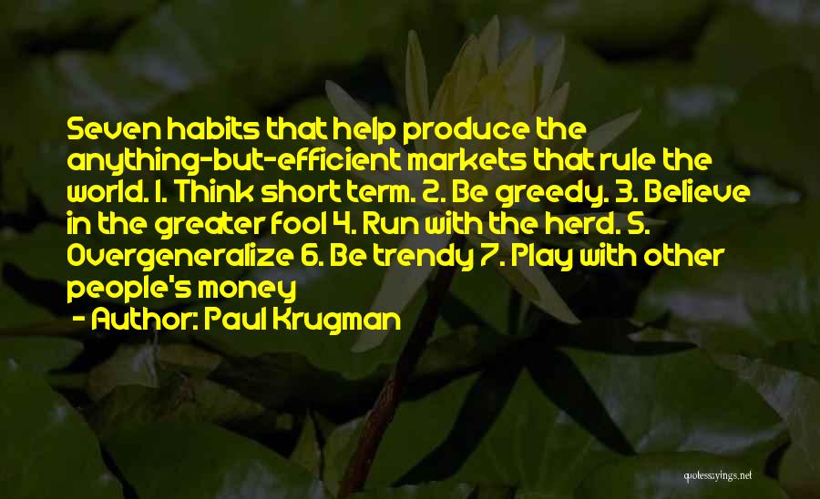 Efficient Markets Quotes By Paul Krugman