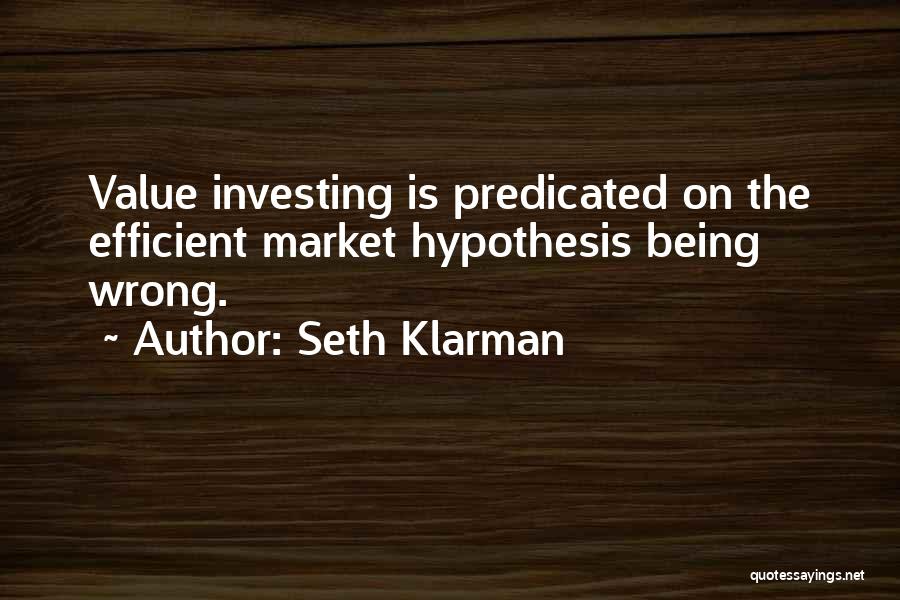 Efficient Markets Quotes By Seth Klarman