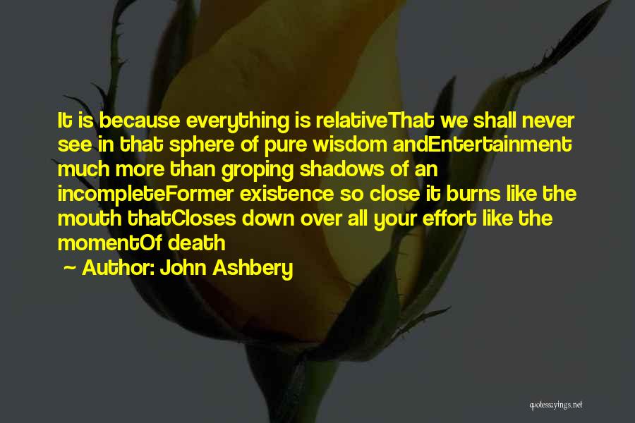 Effort Is Everything Quotes By John Ashbery