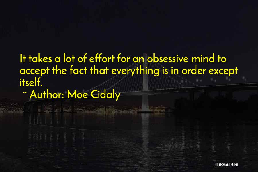 Effort Is Everything Quotes By Moe Cidaly