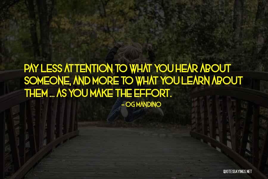 Effort Less Quotes By Og Mandino