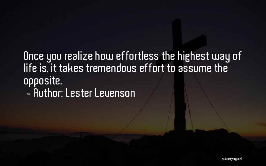 Effortless Quotes By Lester Levenson