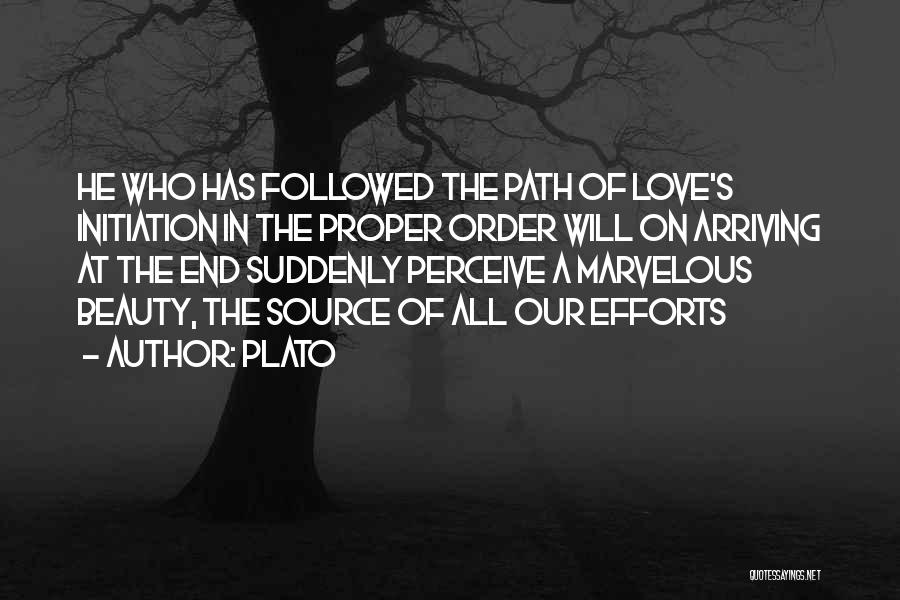 Efforts In Love Quotes By Plato